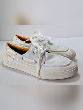 Converse Sea Star OX Boat Shoe Sneakers White Yellow Canvas Men’s Size 1O